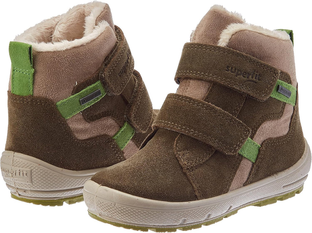 Superfit Jungen Groovy Warm Gefütterte Gore-tex Schneestiefel, Grün 7000