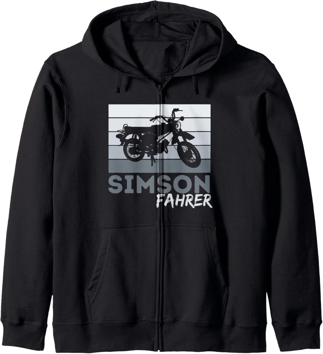 Simson Fahrer DDR Moped Zweitakt S51 Vintage Kapuzenjacke
