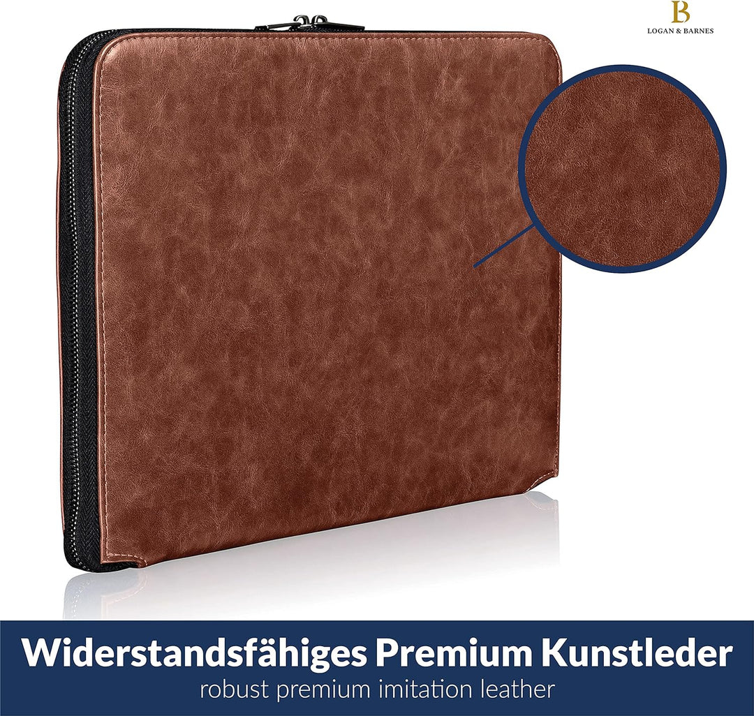 LOGAN & BARNES Laptop Hülle Herren - Elegante Laptop Tasche mit angenehmer Innenpolsterung - schlank