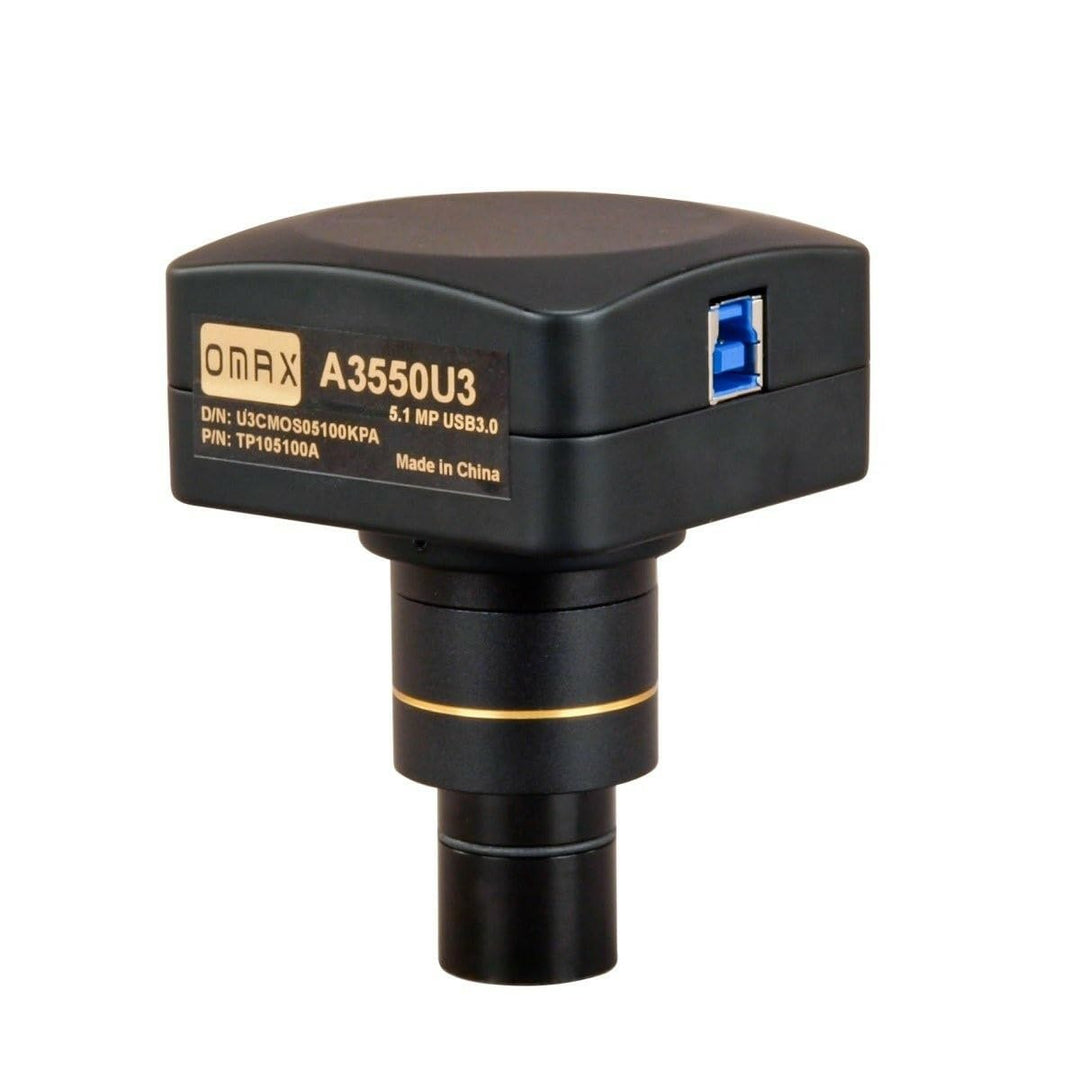 AmScope A3550U3 5MP USB3.0 Digitalkamera für Mikroskop mit 0.01 mm Kalibrierung Rutschen