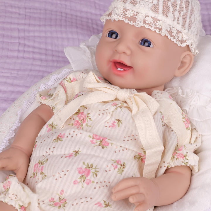IVITA Ganzkörper Silikon Reborn Baby Puppe Neugeborenes Baby Puppe echte Baby Doll handgemachte Blau