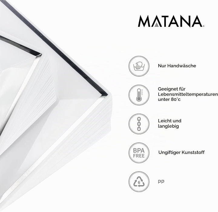 MATANA 40 Weisse Plastikteller mit Silbernem Rand für Hochzeiten, Geburtstage, Taufen, Weihnachten &amp;