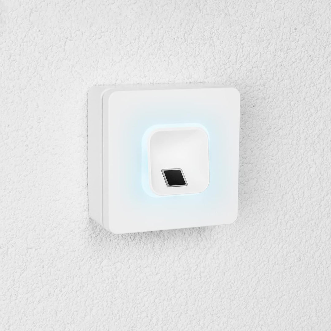 EKEY 203705 xLine Fingerprintset (Fingerprint Weiss, Kunststoffrahmen Weiss, Aufputzgehäuse, Control