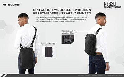 Nitecore NEB30 Schultertasche, Schwarz