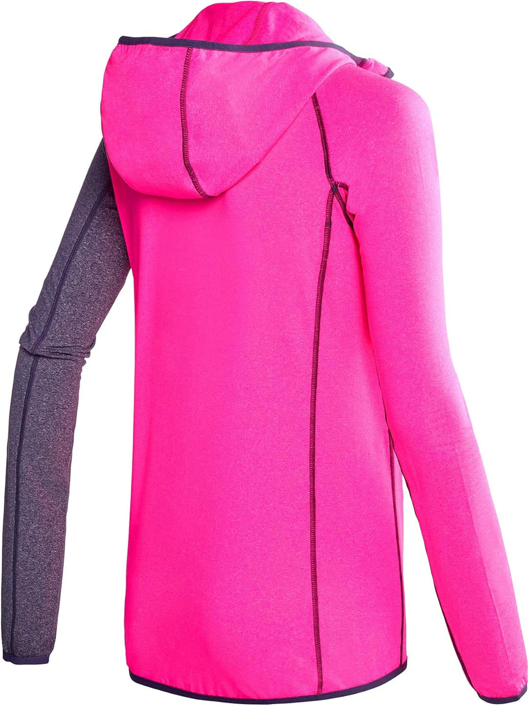Black Crevice Damen Microfleece Jacke Second Layer Midlayer Kapuze BCR297980 36 Pink/Grey, 36 Pink/G