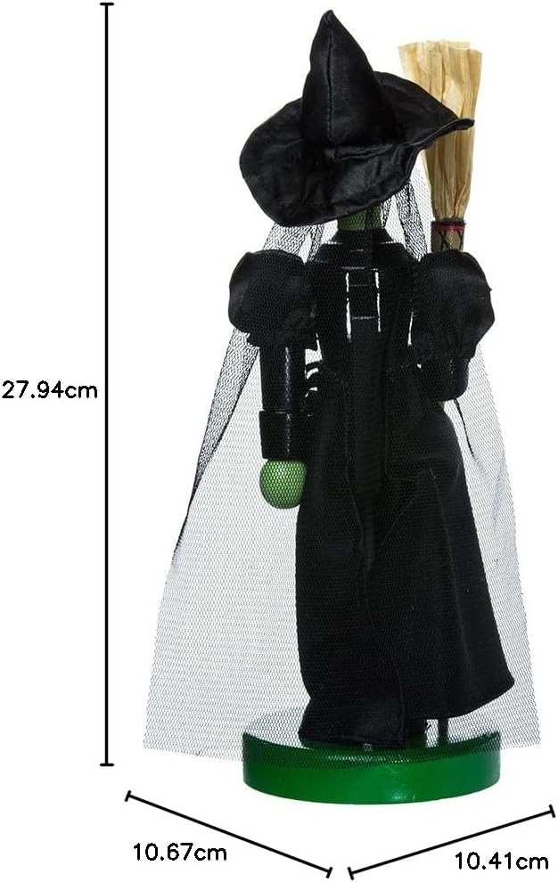 Kurt Adler 27,9 cm Wizard of Oz Wicked Hexe Nussknacker, schwarz, one Size Innenbereich, Innenbereic