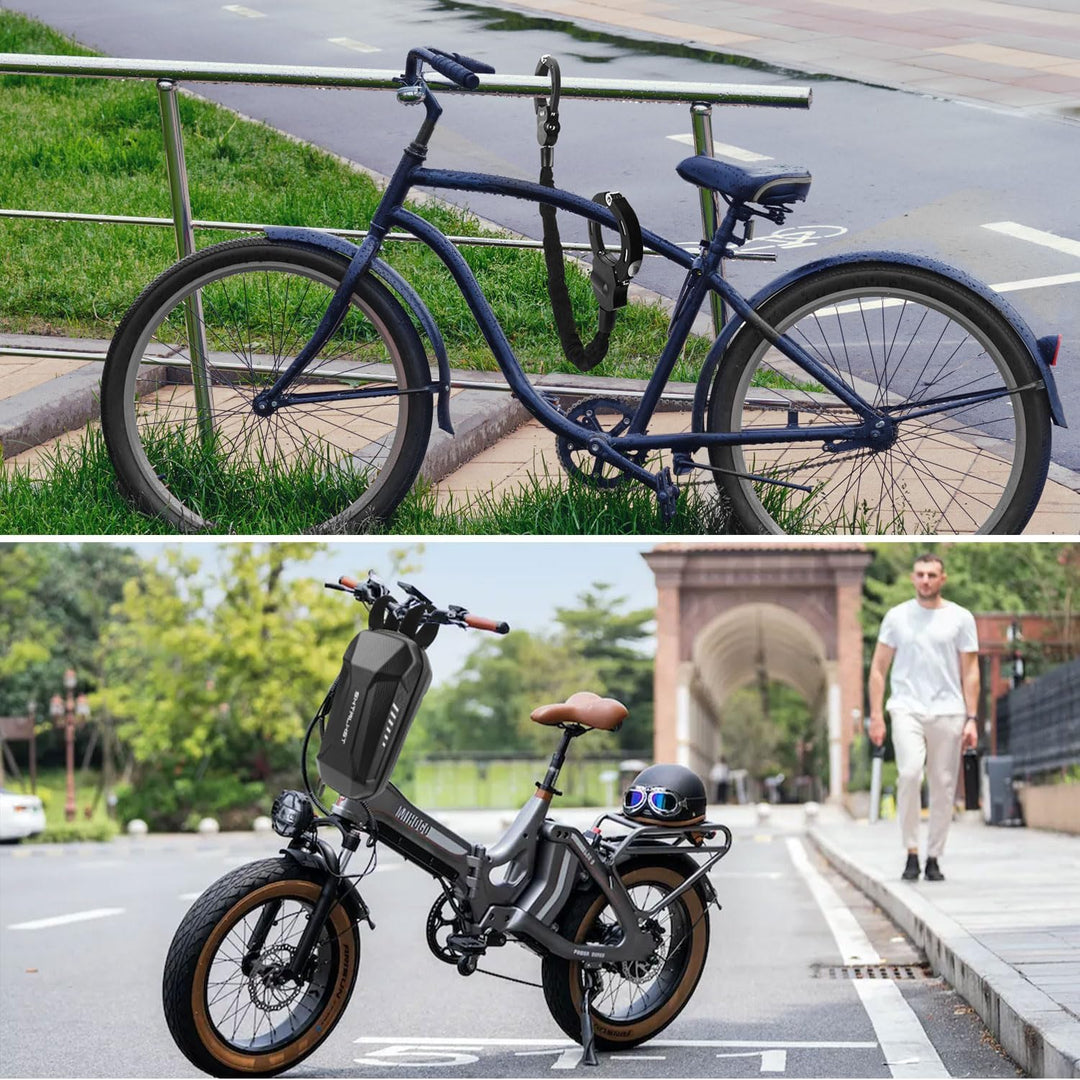 E Scooter Schloss, Handschellenschloss, Schloss für E Scooter mit Rollertasche, Fahrrad Zubehör, Sch