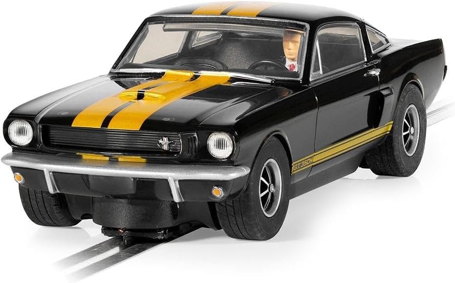 Scalextric C4542 Shelby Mustang GT350H – Hertz Edition Cars – USA/Klassiker ab 3 Jahren, Black and G
