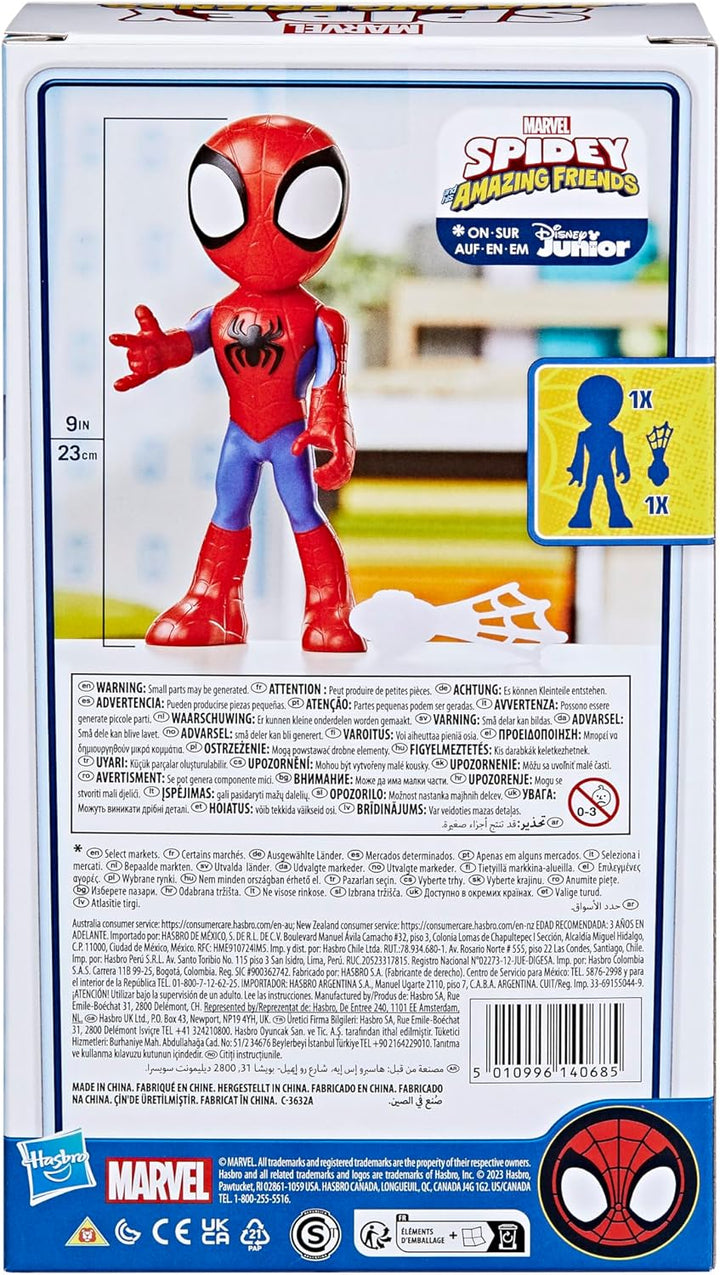 Spidey and his Amazing Friends Hasbro Marvel Supersized Spidey Actionfigur, Vorschule Superheld Spie