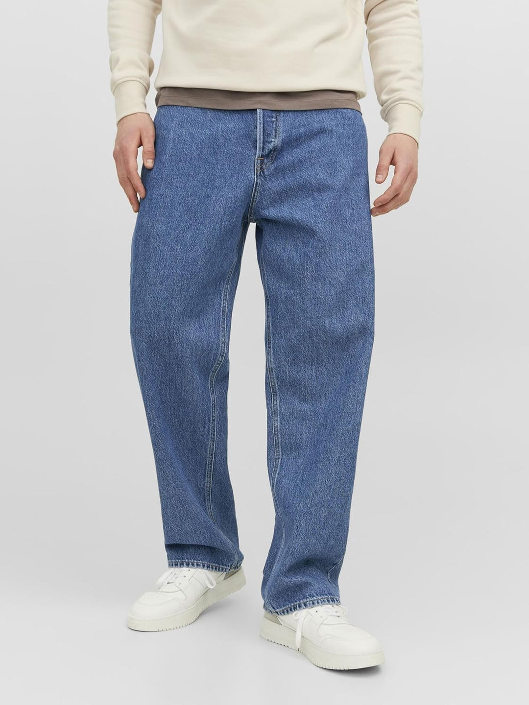 JACK & JONES Male Baggy Fit Jeans JJIALEX JJORIGINAL SBD 306 NOOS Baggy Fit Jeans 27W / 34L Blue Den