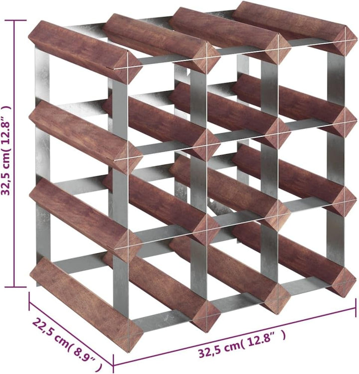vidaXL Weinregal für 12 Flaschen Weinhalter Weinflaschenhalter Flaschenregal Weinständer Weinflasche