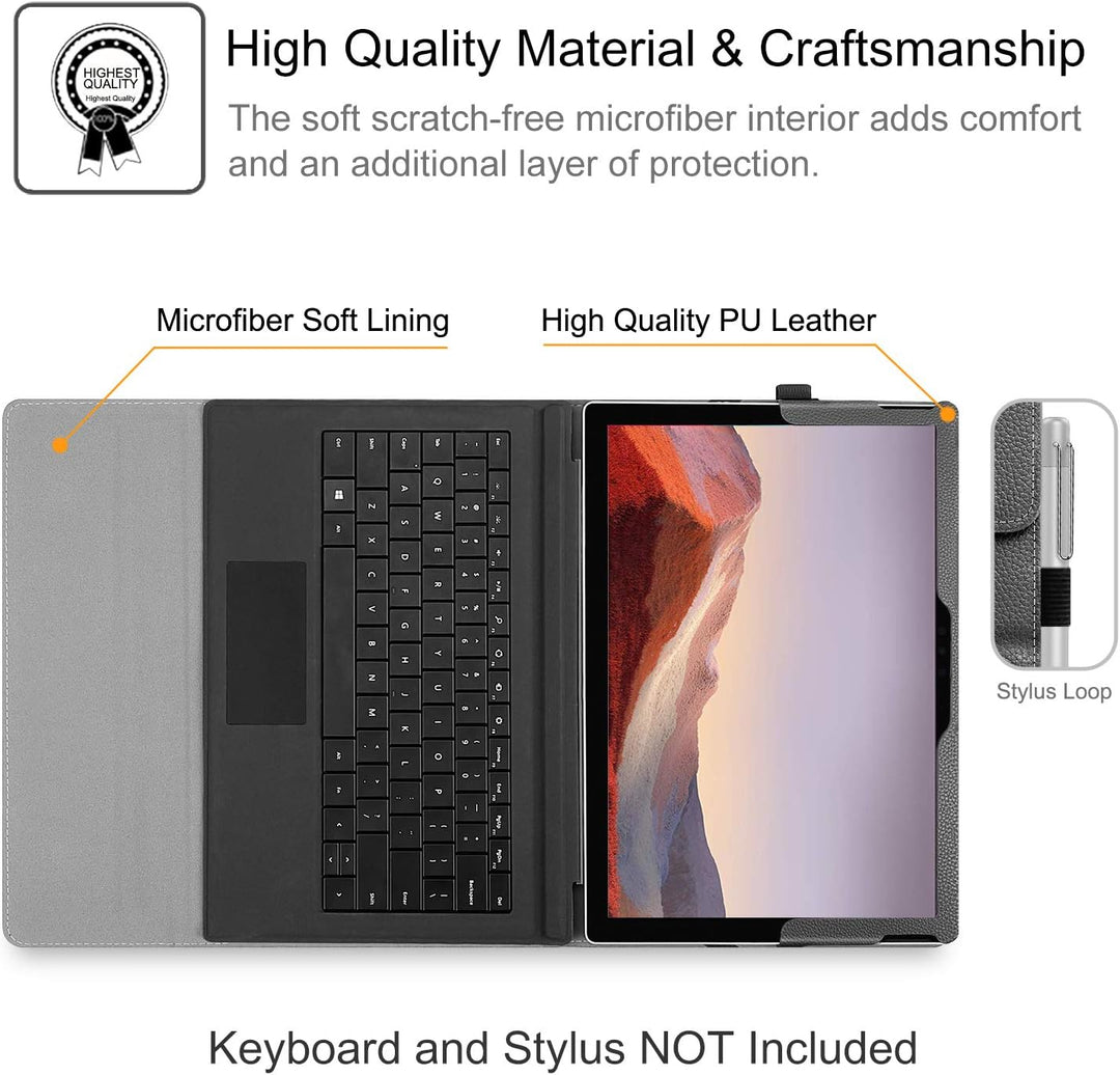 Fintie Hülle für 12,3 Zoll Microsoft Surface Pro 7 Plus, Surface Pro 7, Surface Pro 6, Pro 5, Pro 4,