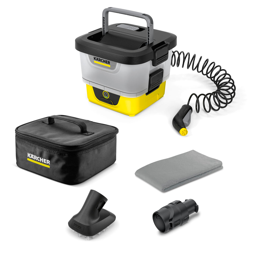 Kärcher Mobile Outdoor Cleaner OC 4 + Pet Kit, Fördermenge: 2 l/min, Gewicht: 3,1 kg, Wassertank: 8