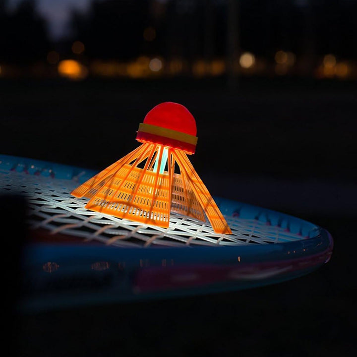 Speedminton FUN Set - Alternative zu Beachball/Federball inkl. 2 HELI Speeder für Strand, Park, Gart