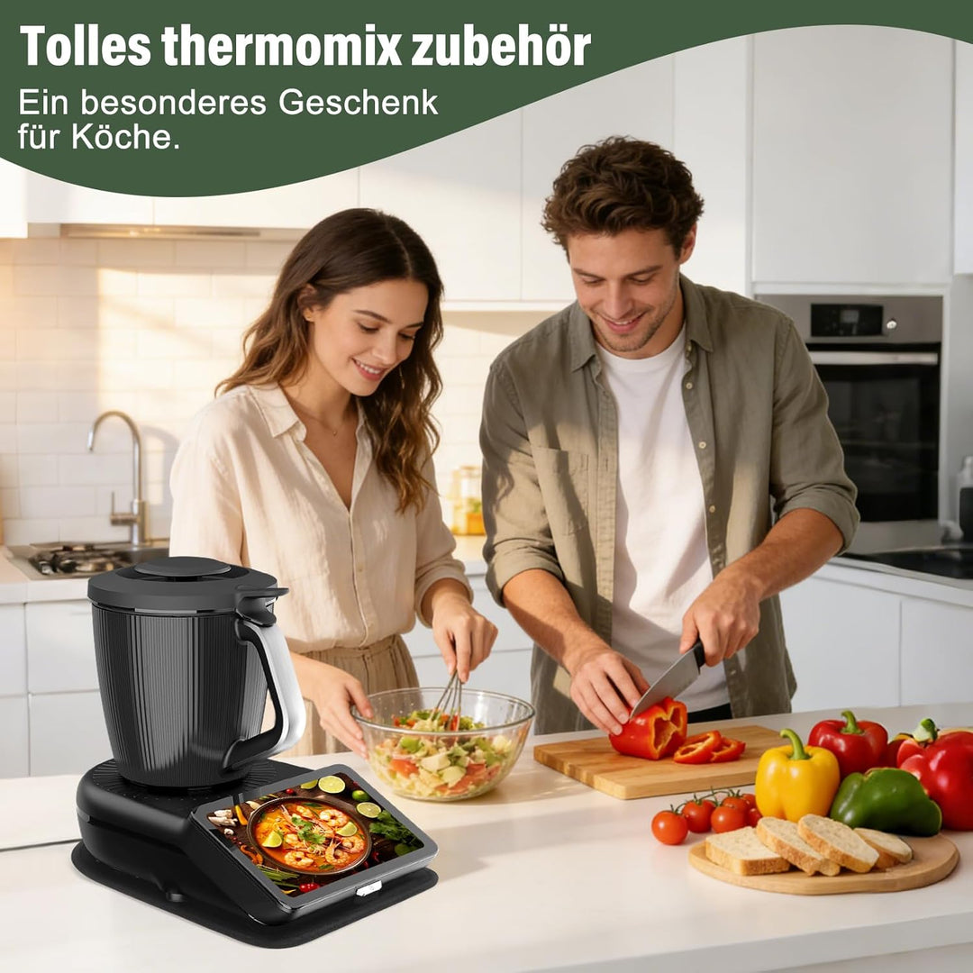 Filz Gleitbrett für Thermomix TM7, Passgenaue Rutschfeste Schutzmatte aus Filz für Vorwerk TM7 Zubeh