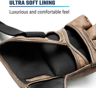 Hayabusa T3 LX 4oz MMA Handschuhe aus Leder Ideal für Kampf M Braun, M Braun