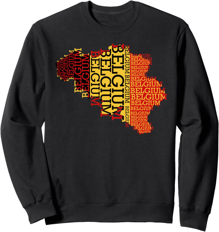 België Belgien Fussball Europa Flagge Mannschaft 2021 Sweatshirt
