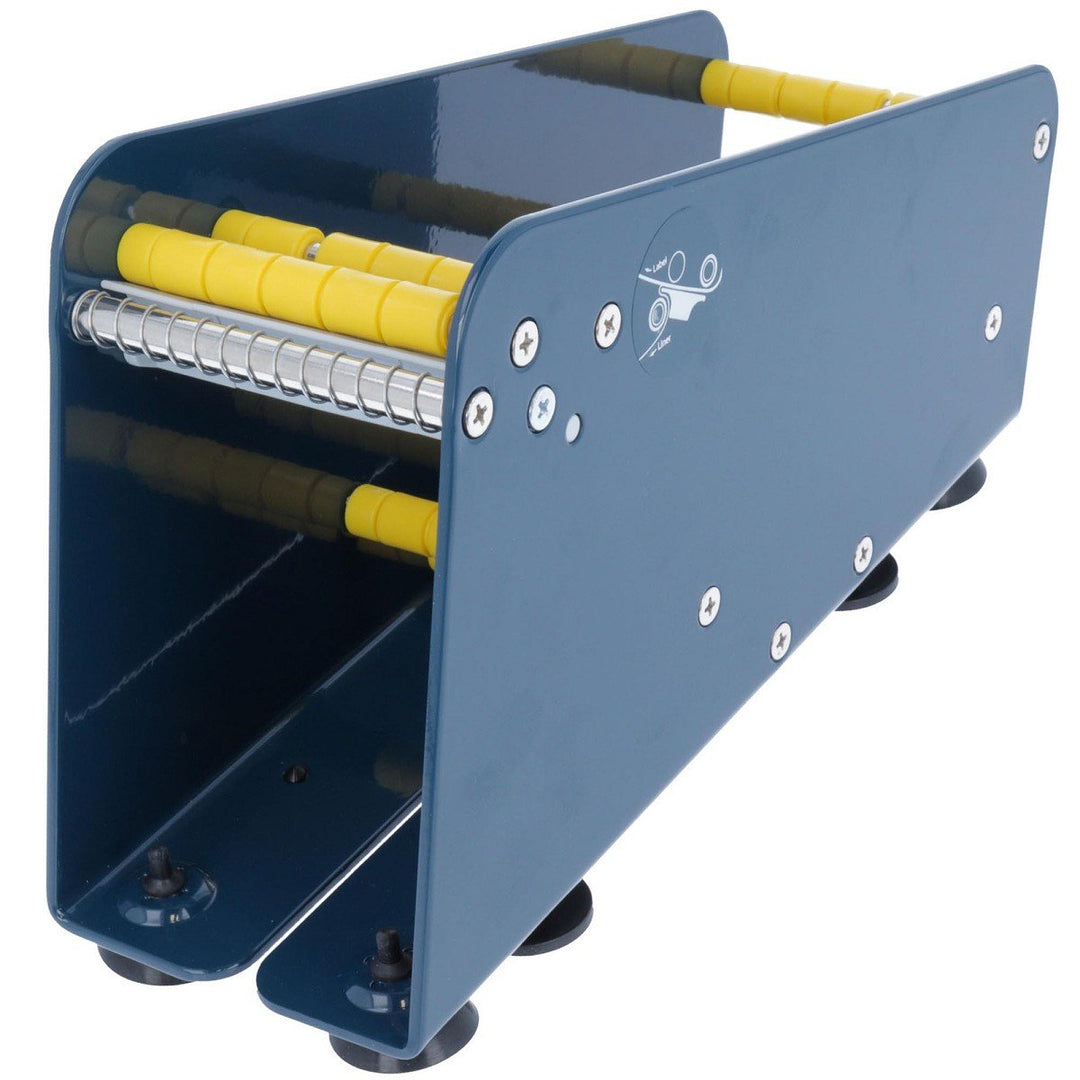 TE-Office Etikettenspender Labelspender aus Stahl für Haftetiketten Tischgerät manuell bis 75 mm 75m