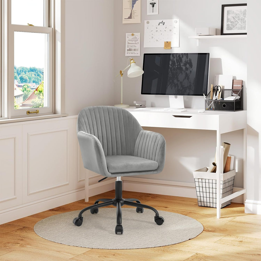 WOLTU Schreibtischstuhl, Bürostuhl ergonomisch, Homeoffice Stuhl höhenverstellbar, Schminkstuhl mit