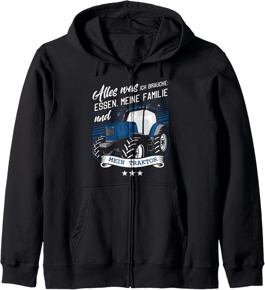 Traktor Landwirt Geschenk Motiv mit Spruch Bauer Agrarstarz Kapuzenjacke