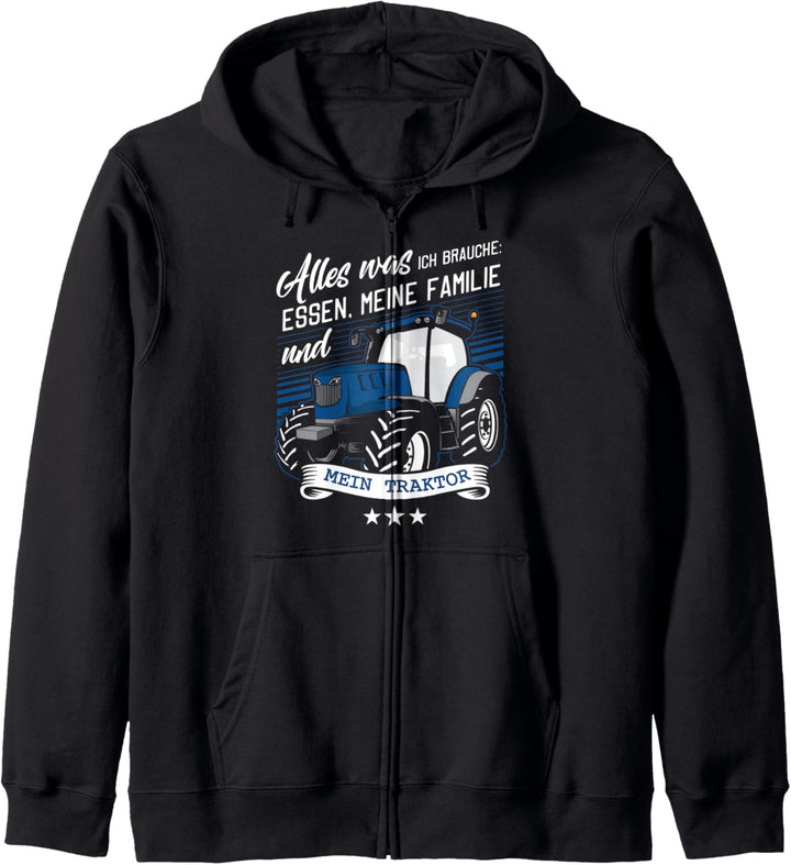 Traktor Landwirt Geschenk Motiv mit Spruch Bauer Agrarstarz Kapuzenjacke