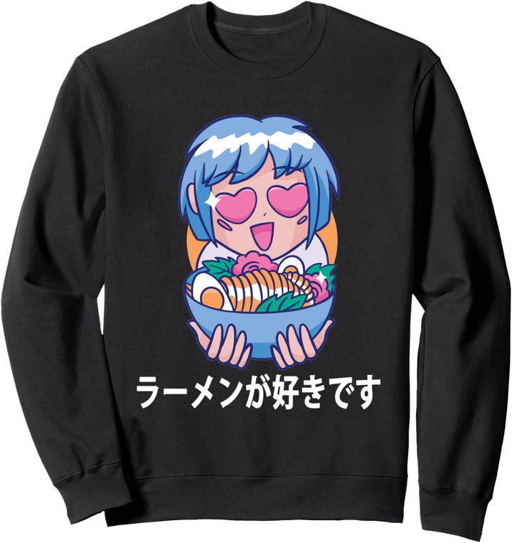 I Love Ramen Japanische Nudelsuppe Anime Geschenk Sweatshirt