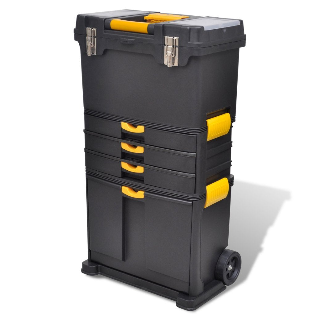 Festnight Werkzeugkoffer Tragbare Werkzeugkoffer Trolley Werkzeugaufbewahrung