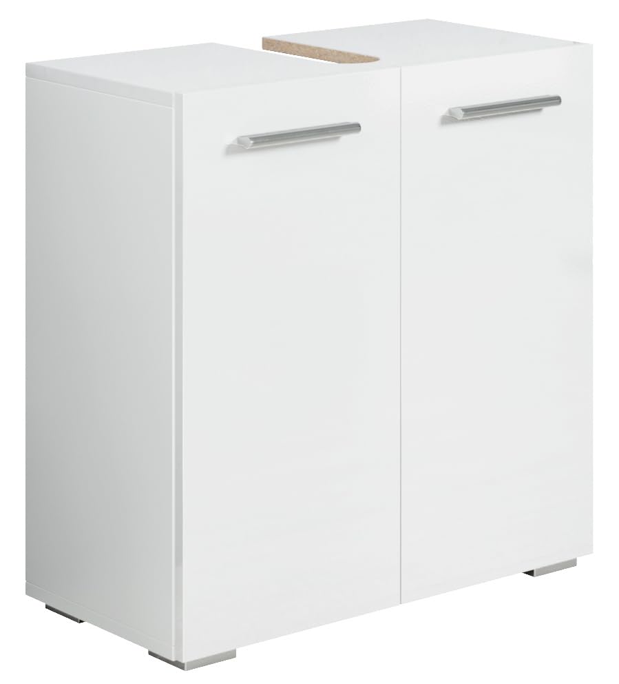 Badezimmer Badmöbel Jupiter - Weiss - Unterschrank Badmöbelset Badschrank Schrank Waschbeckenuntersc