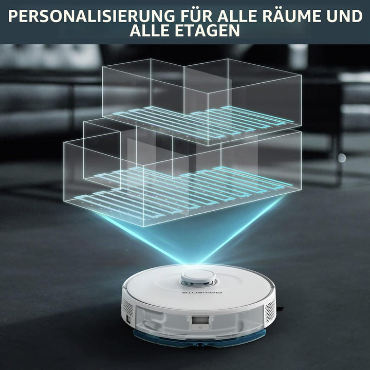 Rowenta RR8567 X-Plorer Serie 75 4-in-1 Wisch- &amp; Saugroboter | Laser-Navigationssystem | 3 Reinigung
