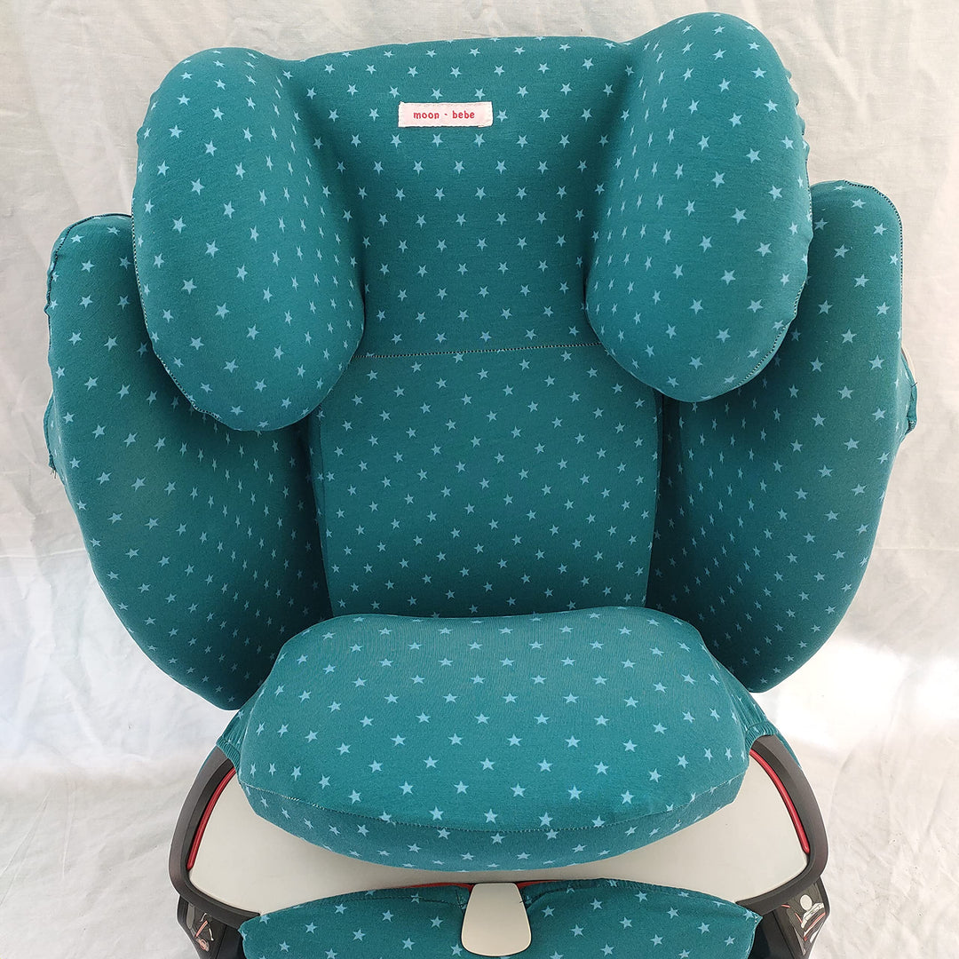 moon-bebe Schutzhülle für Cybex Solution M, Solution Fix - Sitzbezug der Gruppe 1/2/3 - Universal -