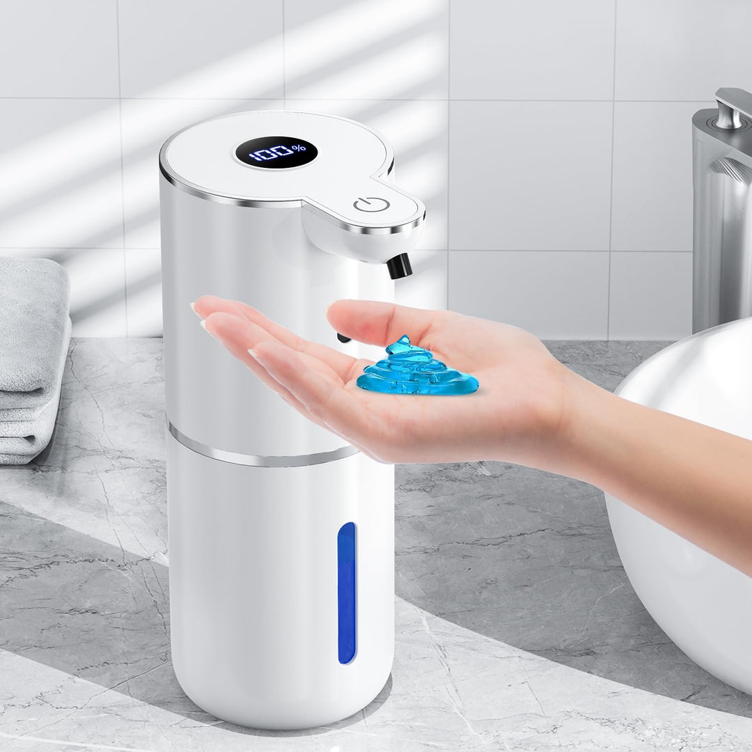 Seifenspender Automatisch mit digitaler Anzeige,380ml Elektrischer Seifenspender mit Sensor,Wandmont