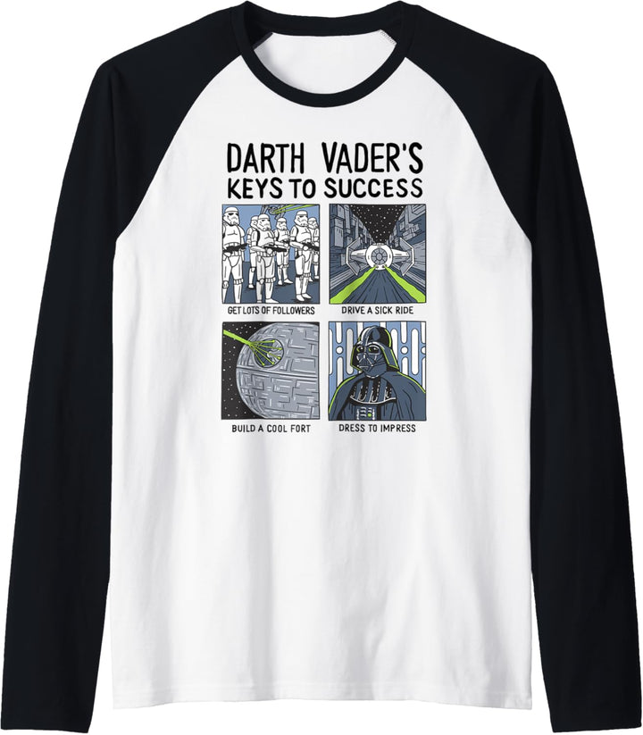 Star Wars Darth Vader's Keys To Success Raglan