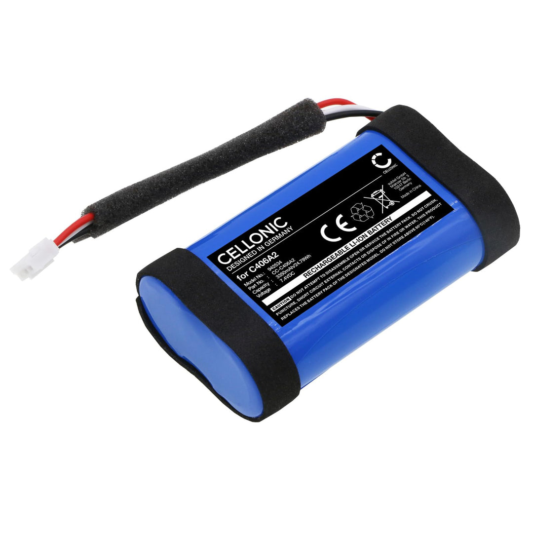 CELLONIC, Lautsprecherakku kompatibel mit Marshall Emberton II, Emberton (3350mAh, 7.4V) Ersatzakku