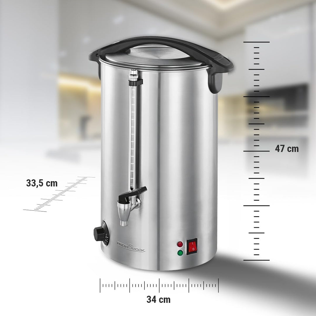 ProfiCook PC-HGA 1111 Heissgetränkeautomat, zum Erhitzen und Warmhalten von z.B. Glühwein/Kaffee/Tee