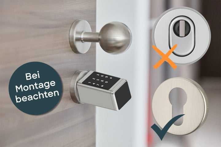 SOREX SMART WIFI Elektronisches Zylinder Türschloss - Öffnung per Code, Chip & Smartphone, elektroni