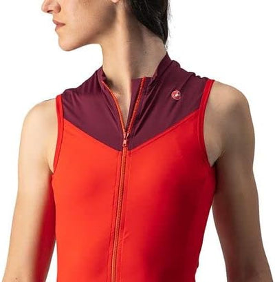 CASTELLI Damen Solaris Sleeveless Jersey T-Shirt XS Rot/Bordeaux, XS Rot/Bordeaux