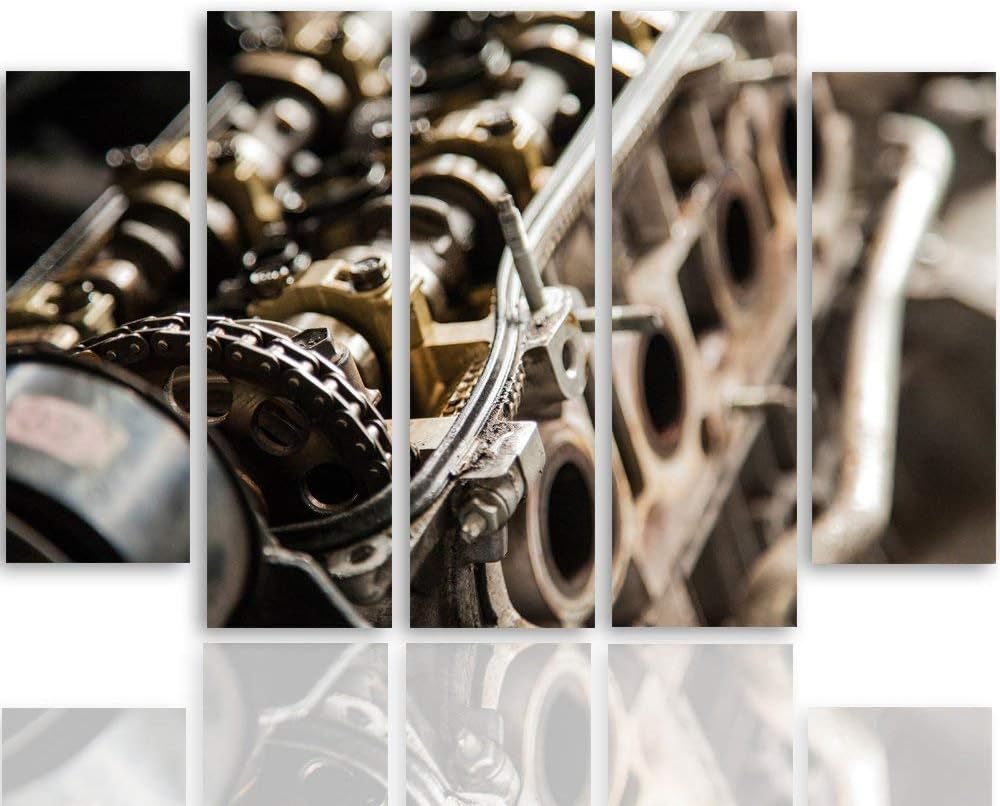 Feeby. Leinwandbild - 5 Teile - Bilder, Wand Bild, Wandbilder, Kunstdruck XXL, 5-Teilig, Typ B, 150x