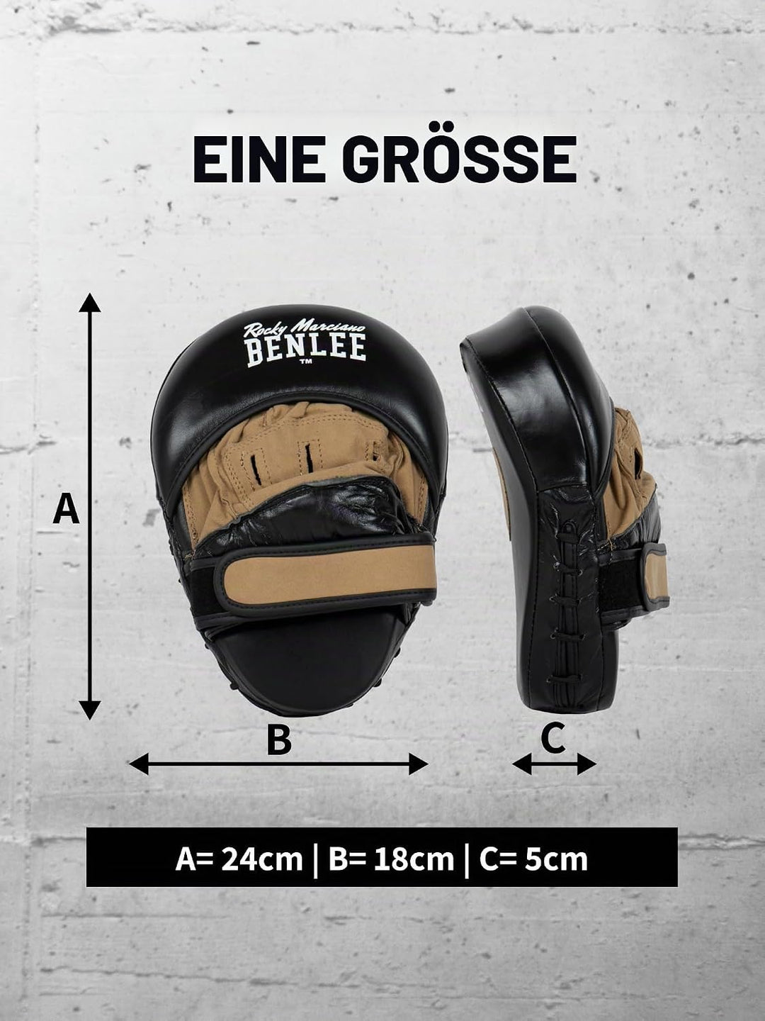 BENLEE Handpratzen aus Leder (1 Paar) Moore Schwarz Einheitsgrösse, Schwarz Einheitsgrösse