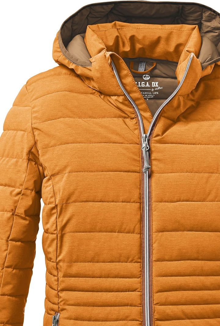 G.I.G.A. DX Damen Bacarya Casual Funktionsparka in Daunenoptik mit abzippbarer Kapuze 48 dark curry,