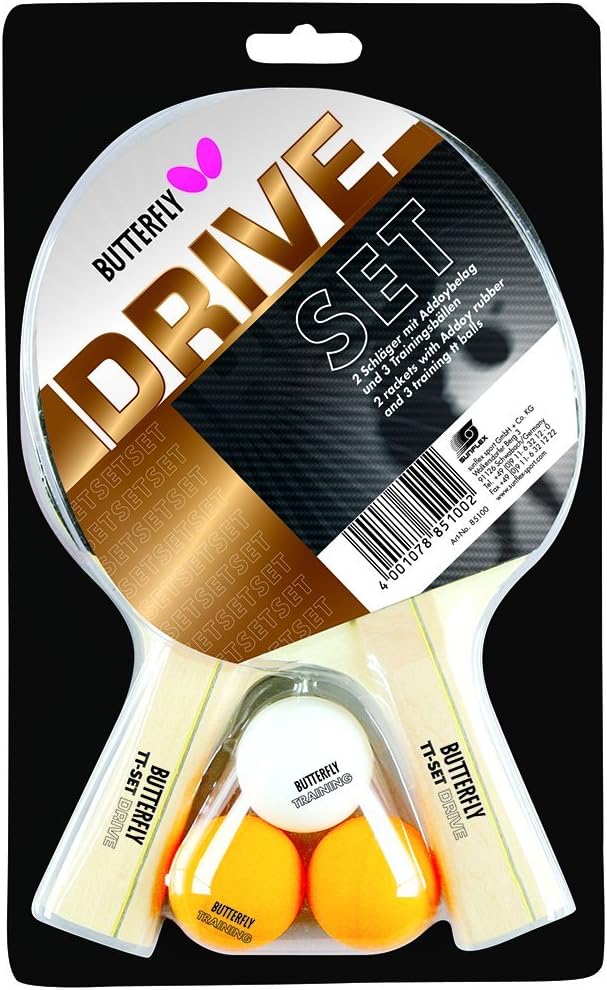 Butterfly Drive Tisch Tennis-Set – Mehrfarbig