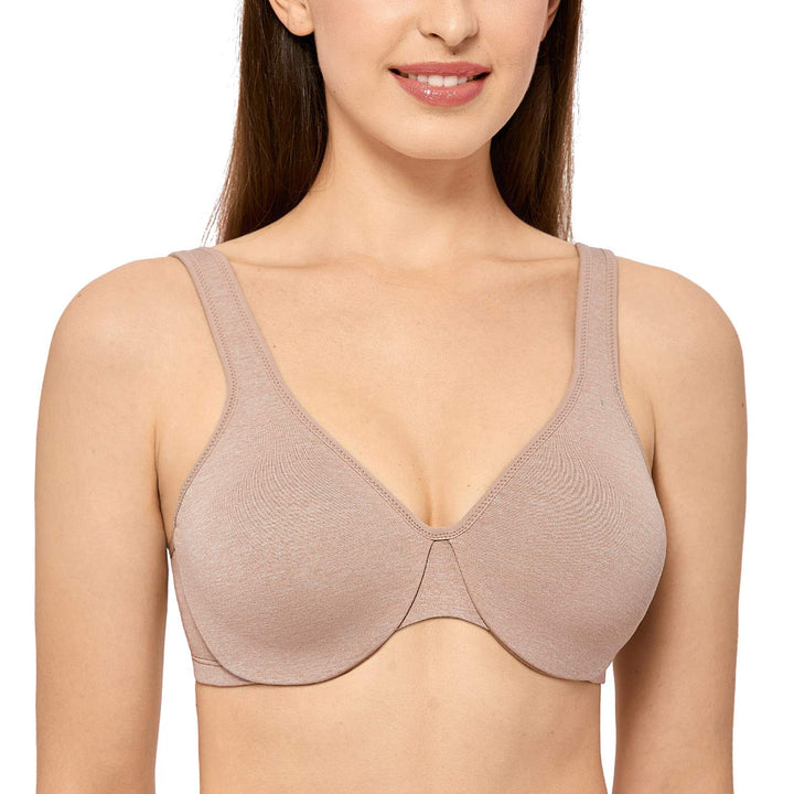 DELIMIRA Damen Minimizer BH mit Bügel Klassischer Vollschalen 90E Cameo Heather, 90E Cameo Heather