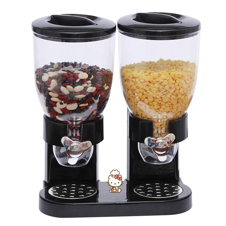 Müslispender doppelt, mit Portionierer, Cornflakes & Süssigkeiten, Cerealienspender, Cornflakes Spen