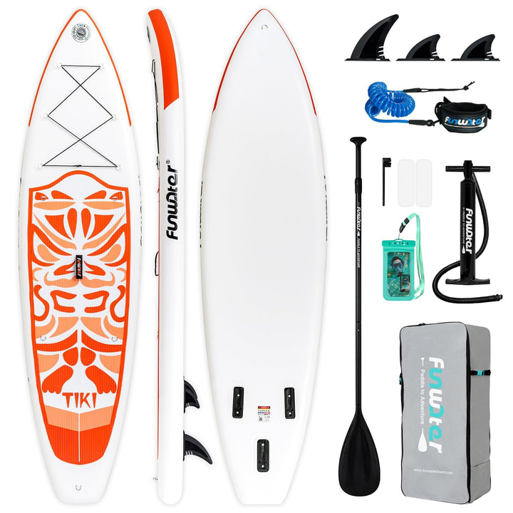 FunWater 10'6" & 11'6" Stand Up Paddle Board Multifunktionale Paddelboards mit Flossen, Knochleine,