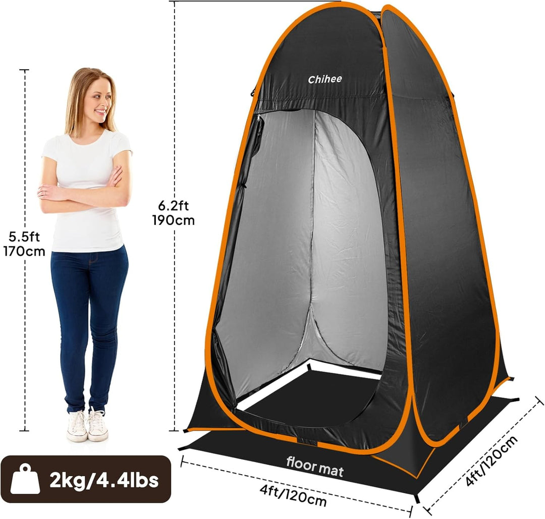 Chihee Wurfzelte Unterschlupf im Freien Pop-up Camping-Badezimmer-Zelt Umkleidezelt 1-Raum-Sofort-Ca
