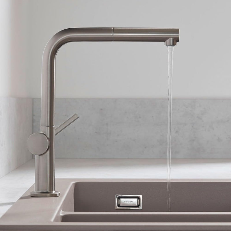 hansgrohe Küchenarmatur Talis M54 (Wasserhahn Küche mit Schlauchbox, 360° schwenkbar, ausziehbarer A