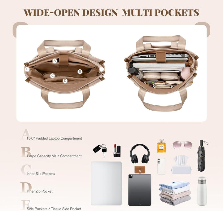 GOLF SUPAGS Convertible Laptop-Rucksack für Frauen Casual Daypack Notebook Tote Bag für Arbeit Hochs