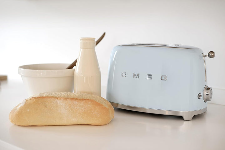 Smeg Toaster, 2 Scheiben, 50er Jahre, Blau, Pastellblau