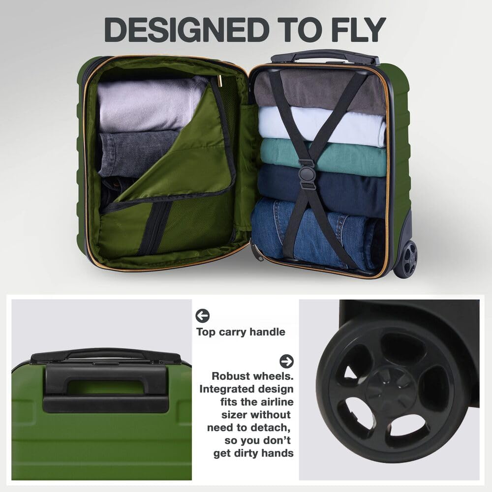 Cabin Max Anode Hartschalen Trolley 40x30x20 cm | 24L Handgepäck Koffer für Ryanair & Wizz Air Unter