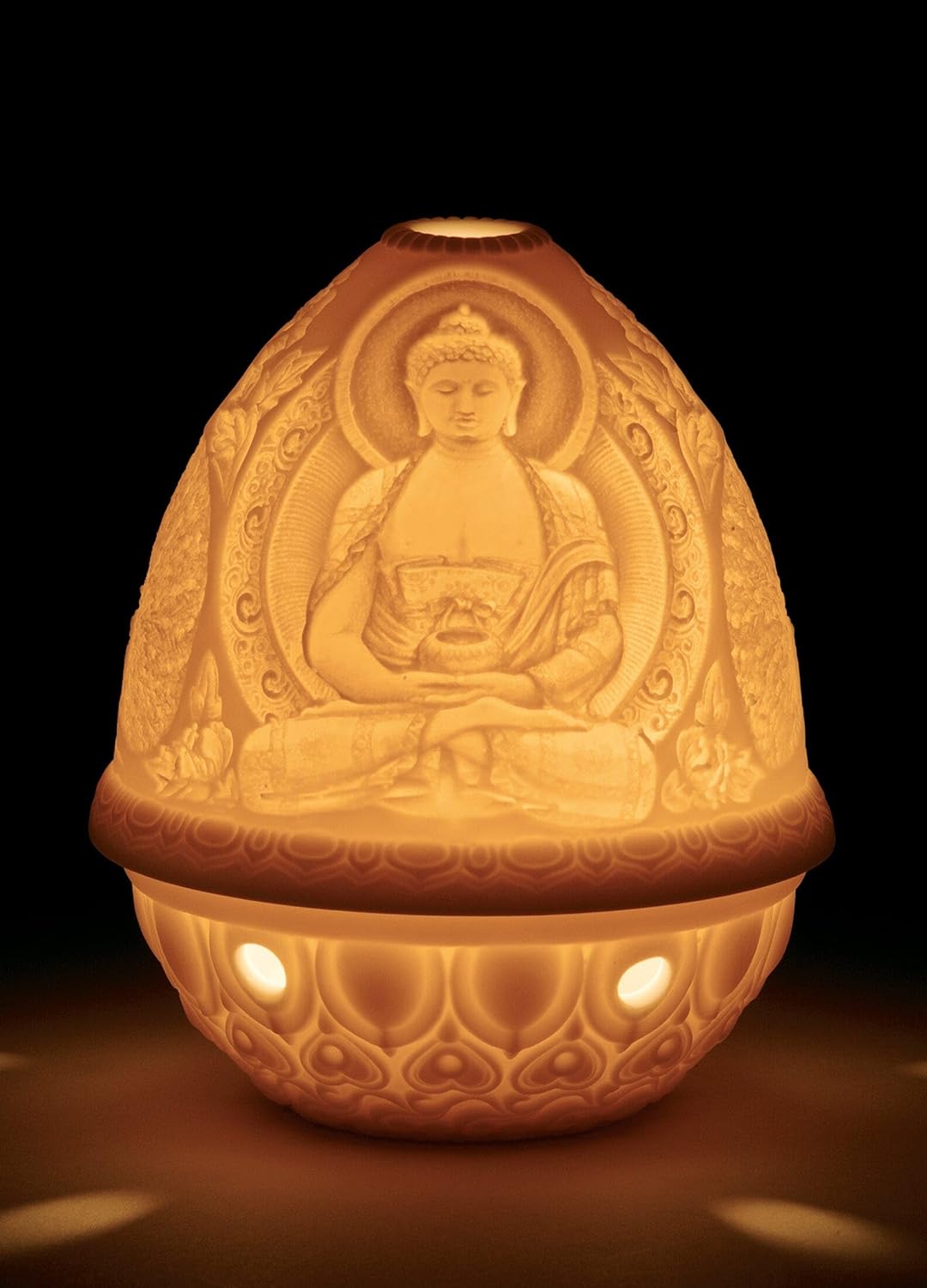 LLADRÓ Buddha Litophanie. Litophane. Porzellan.