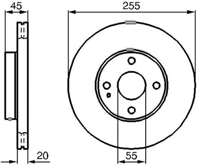 Bosch BD892 Bremsscheiben - Vorderachse - zwei Bremsscheiben pro Set